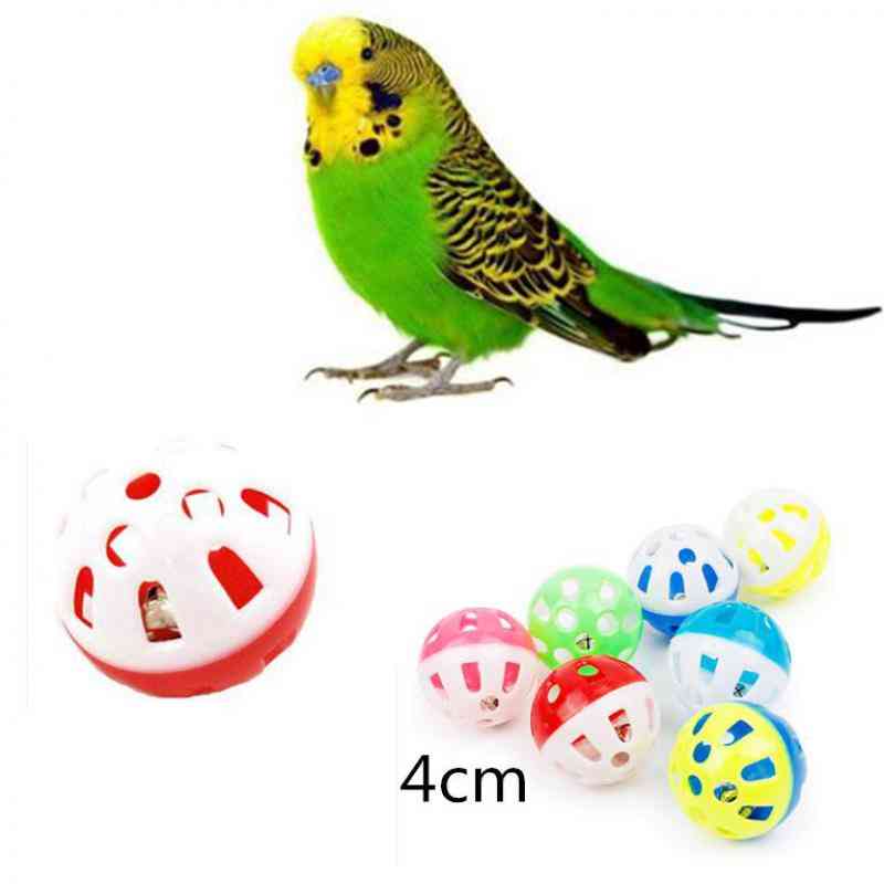 Pet Parrot Toy, Bird Hollow Bell Ball For Parakeet Cockatiel