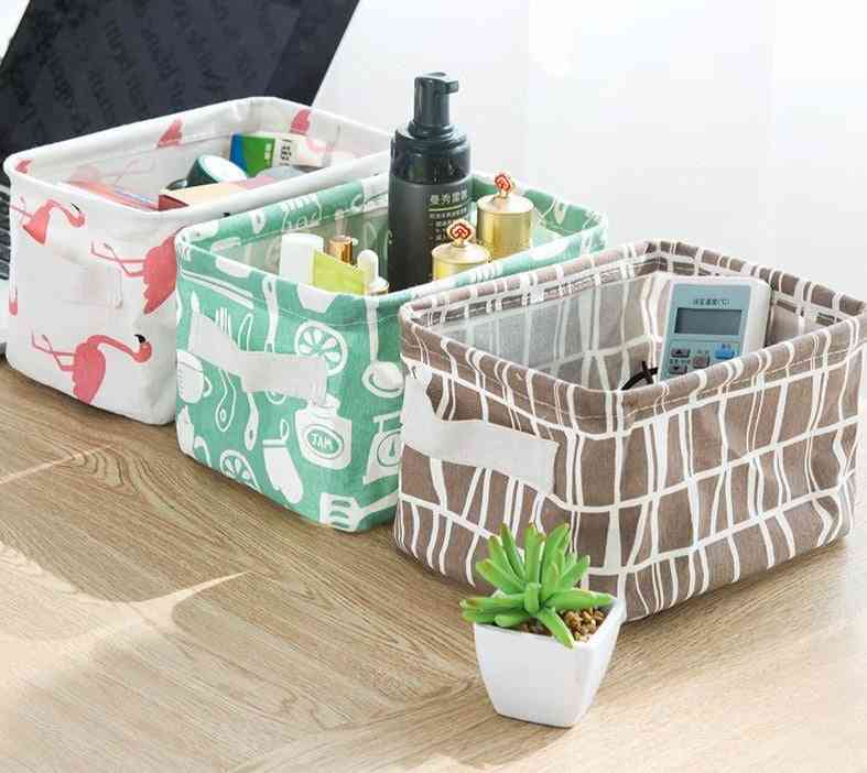 Multifuctional, Printed And Waterproof Storage Basket For Home