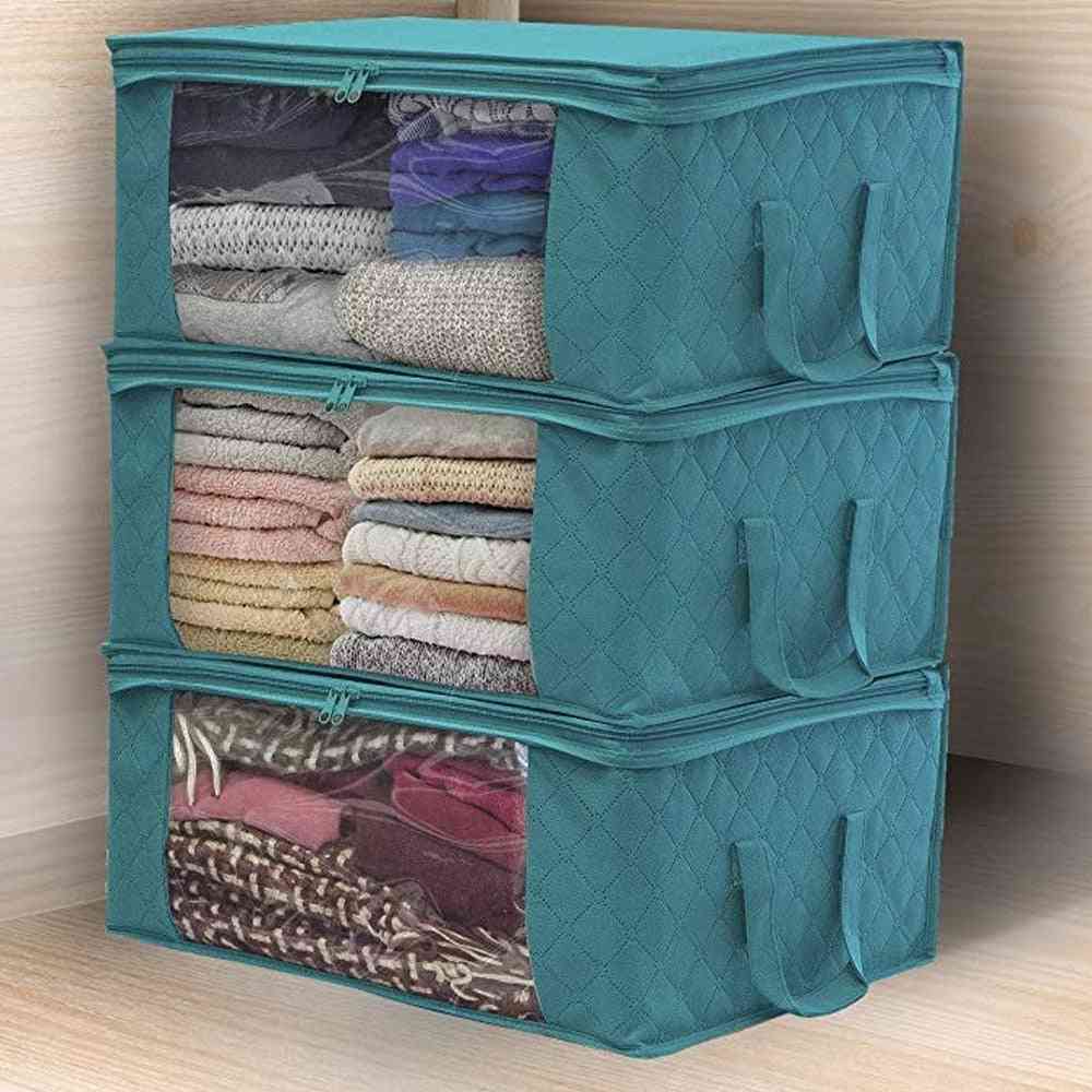 Fabric Storage Box - Moisture-proof And Non-woven With Zipper