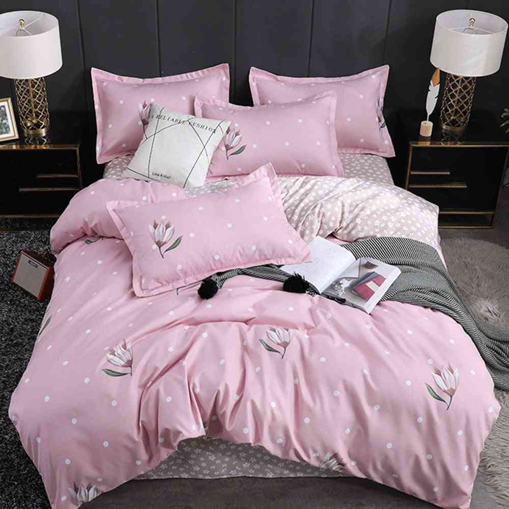 Pokrývka, prešívané prikrývky na samostatnú a manželskú posteľ - bavlnené posteľné súpravy s obliečkami na vankúše