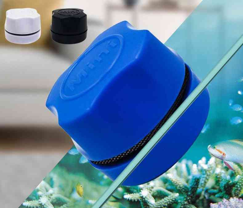 Akvariefiskbehållare magnetisk ren borste glas flytande alger skrapa kurva glasrenare skrubberverktyg, fönsterrengöringsmagnet - 01