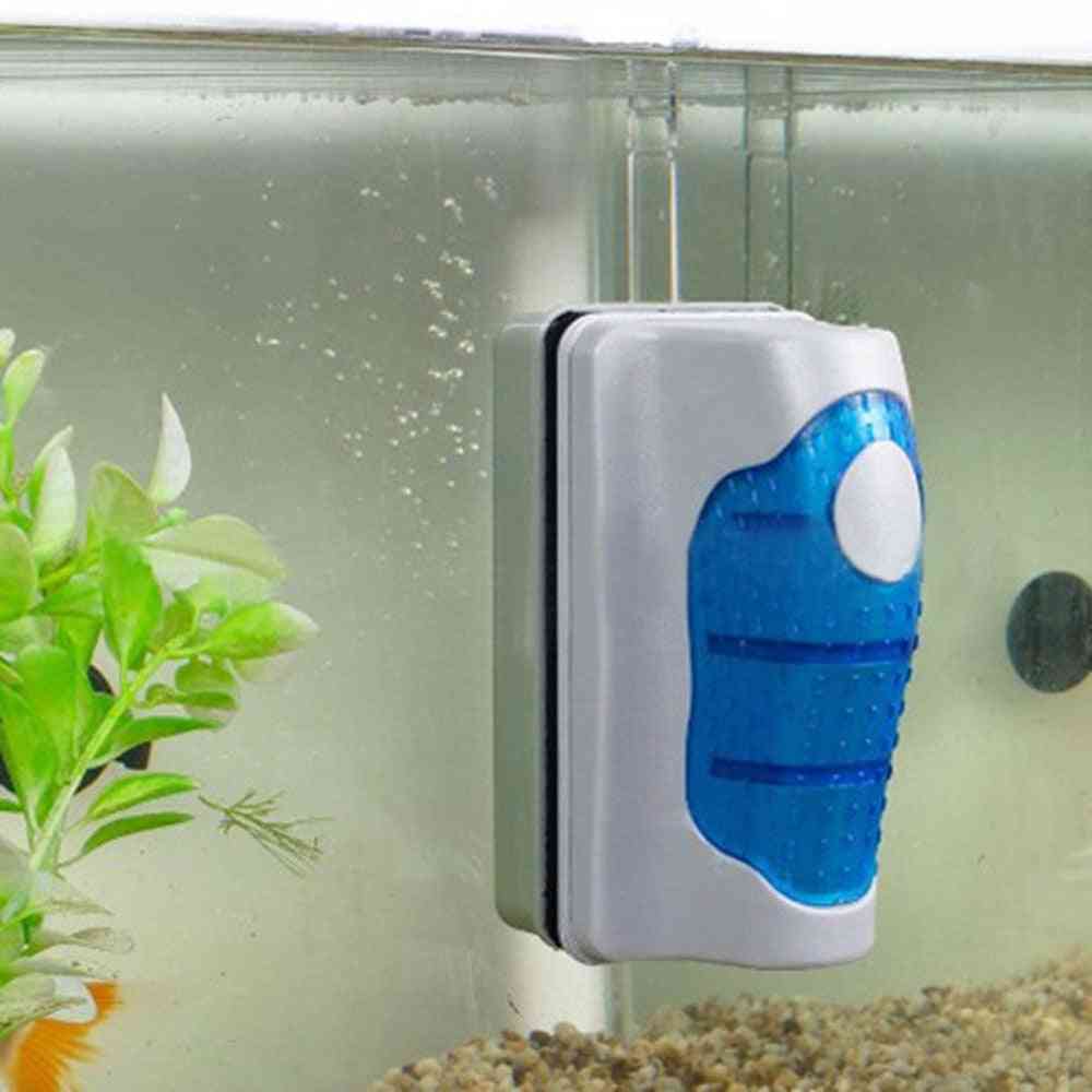 Magnetic Aquarium Fish Tank Brushes, Floating Clean Glass- Window Algae Scraper