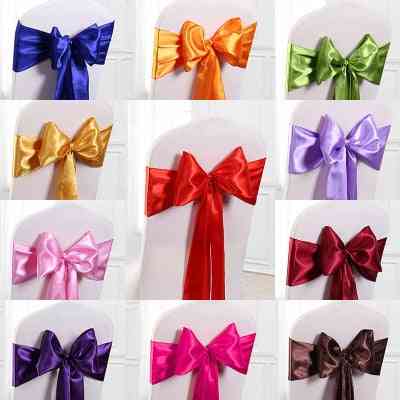 Satin Sashes- Bow Knot Design For Chair Cover Decoration