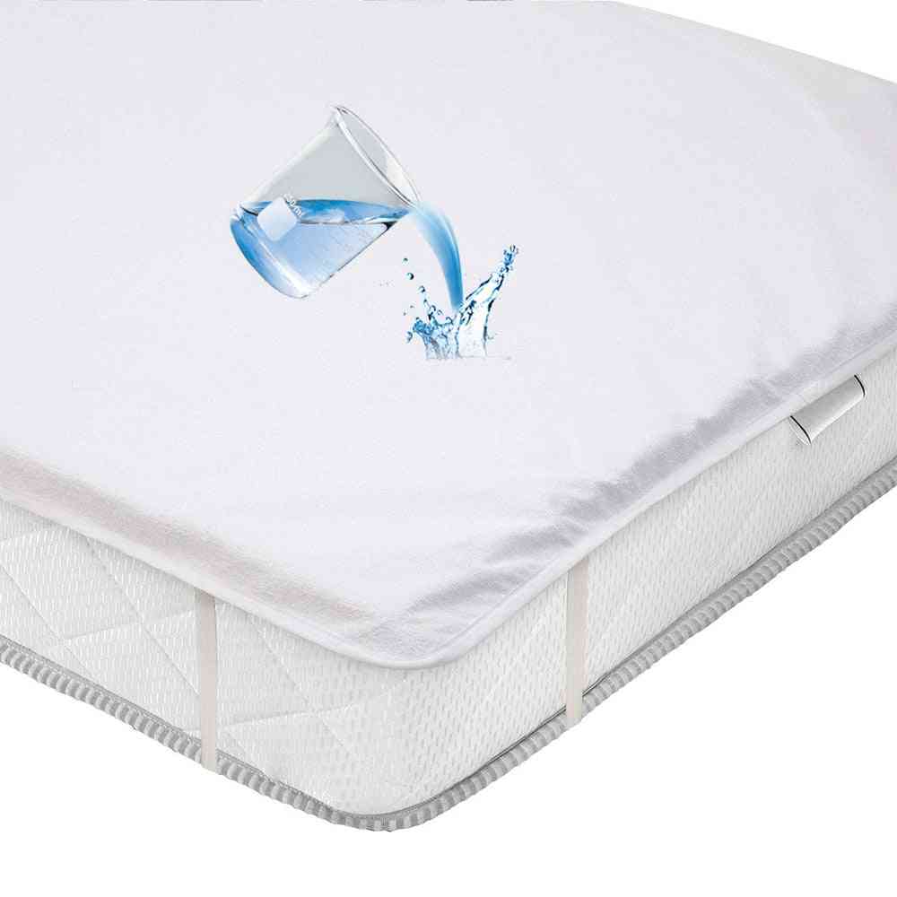 Wszystkie rozmiary wodoodporna podkładka pod materac przeciw roztoczom, pokrowiec, ochraniacz na łóżko - łóżeczko 70x140cm