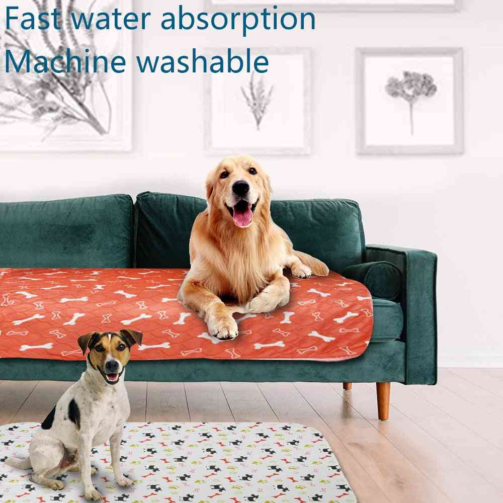 Pets Bed Mat, Waterproof Reusable Urine Pad