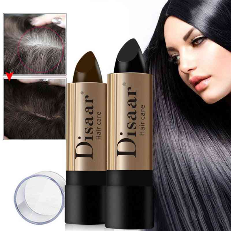 Crno smeđa vodonepropusna trajna kosa - olovka za boju kose koja traje brzo, privremena boja za kosu