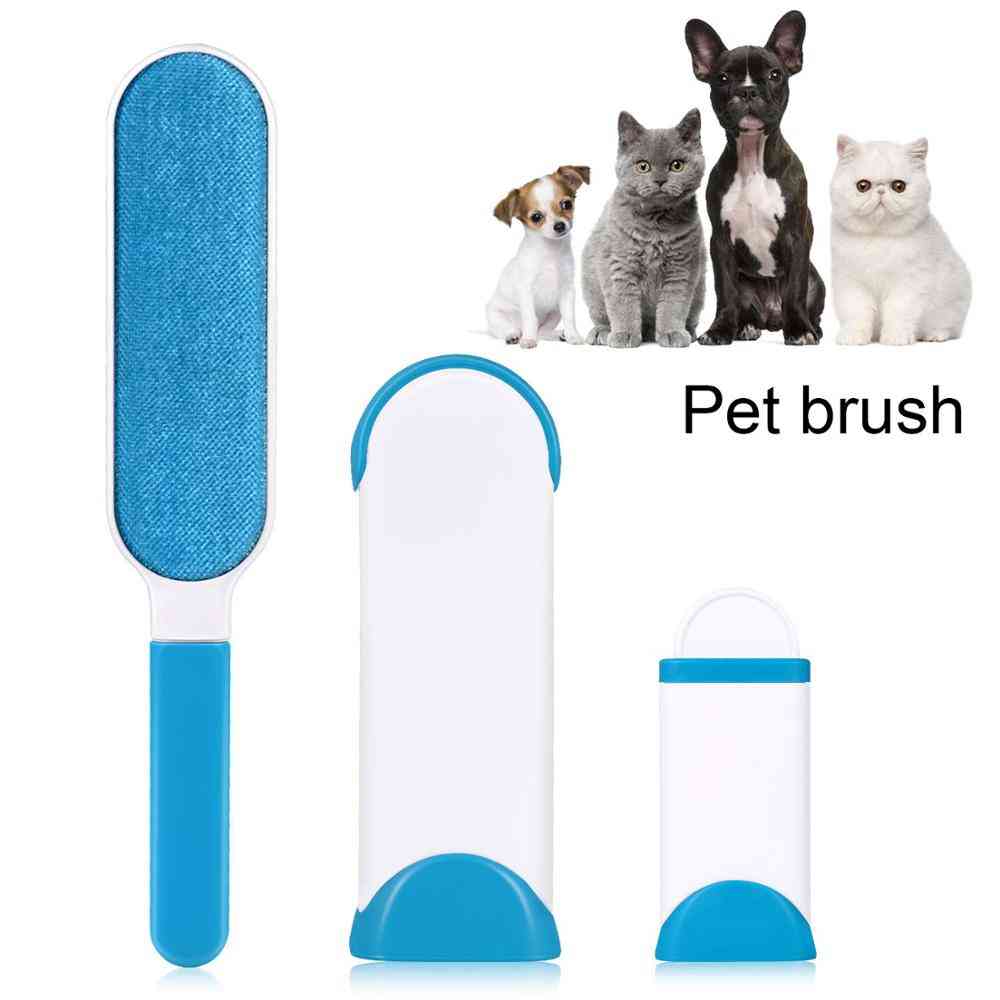 Dog Hair Remover Brush Dog Cat Fur Brush Base Double Side Home Furniture Sofa Clothes Cleaning Lint Brush
