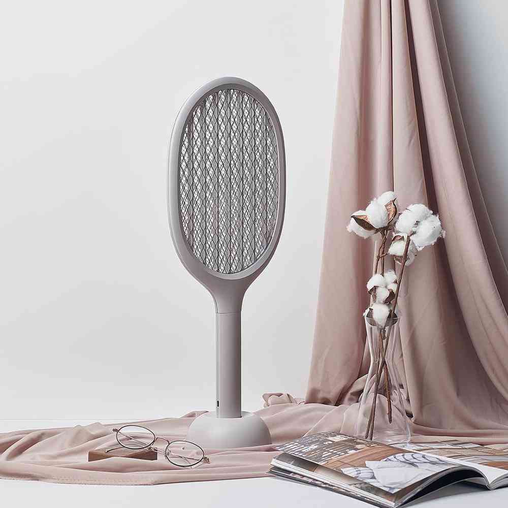 Electric Mosquito P1 Usb Rechargeable Swatter Racket - 2200v Handheld Fly Killer Racket
