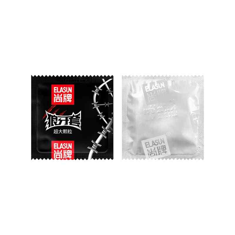 Super schreeuw condooms met grote punt, deeltjesset - thailand condoom van natuurlijk latexrubber voor mannen
