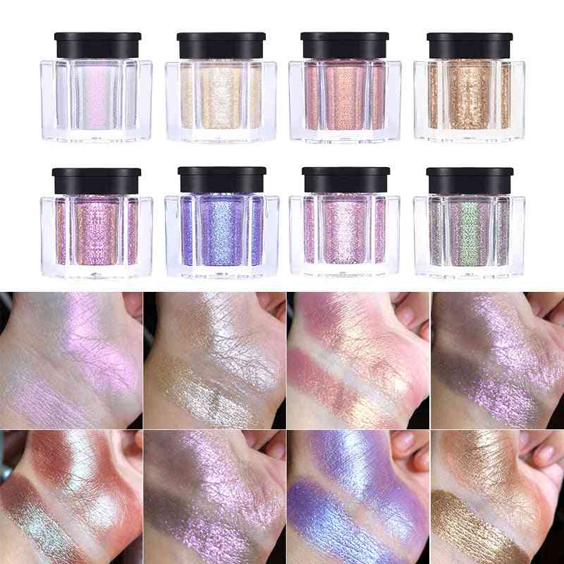 Duo-chrome Glitter, Metallic, Shiny Holographic, Makeup Shadow For Eyes And Lips