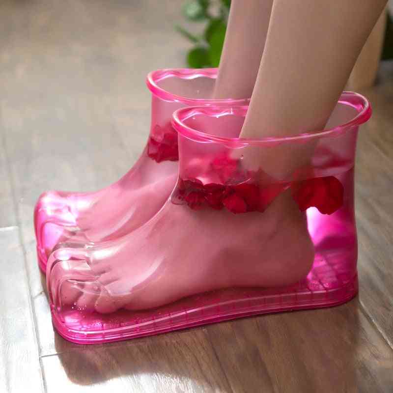 Femmes pied tremper bain thérapie chaussures de massage relaxation bottines acupoint semelle portable maison soins des pieds