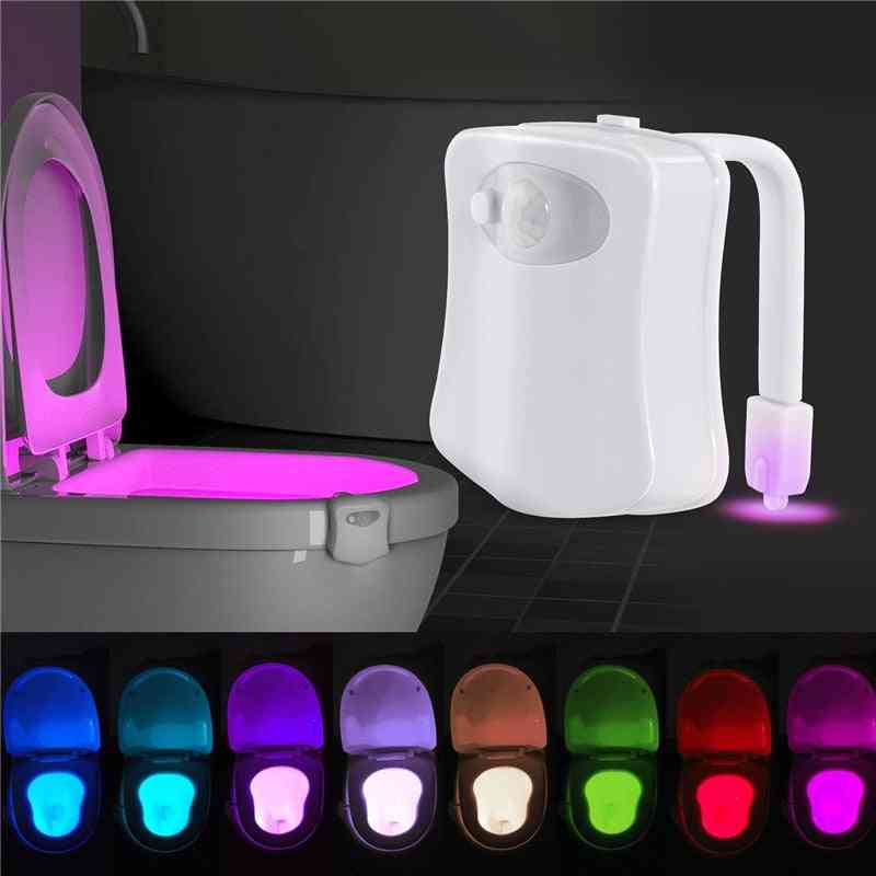 Infrared Induction Light Washroom Toilet Nightlight Led Toilet Smart Pir Motion Sensor For Bathroom Wc Toilet Seat Light