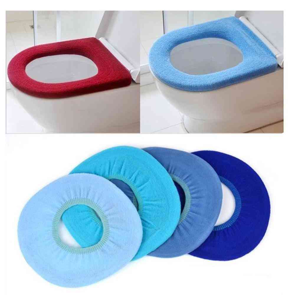 Bathroom Warm Cartoon Soft Closestool Washable Toilet Seat Lid Pad Mat Accessories