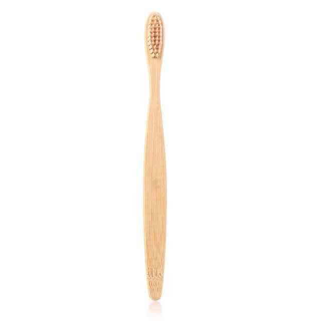 Wooden Solid Bamboo Handle Soft Fibre Teeth Brushes For Adult Oral Care