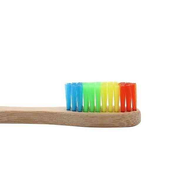 Dřevěné pevné bambusové držadlo zubních kartáčků z měkkých vláken pro péči o ústní dutinu pro dospělé