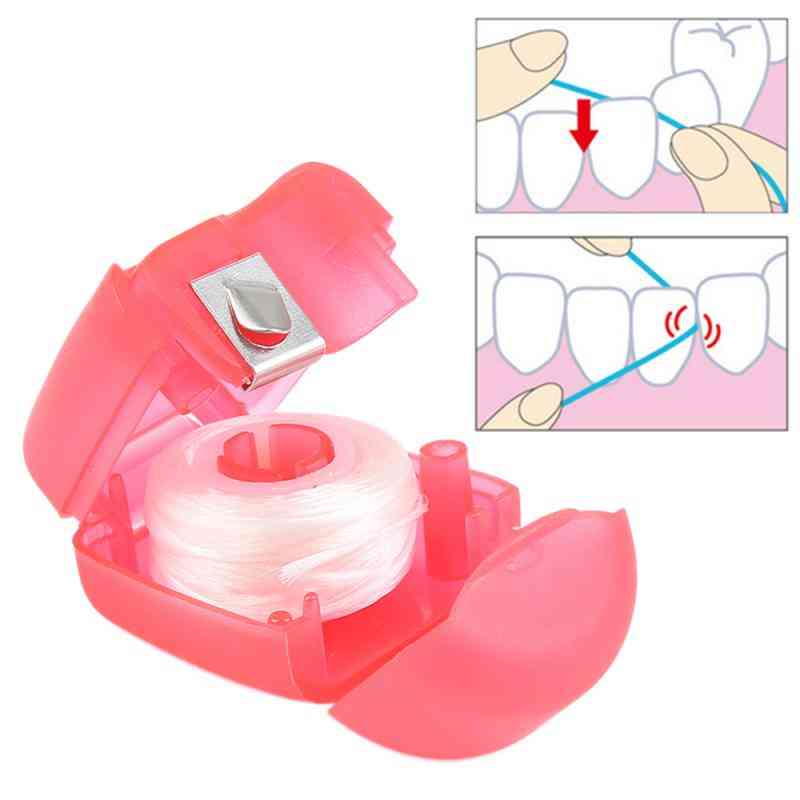 15 m draagbare tandzijde mondverzorging tandenreiniger met doos - Praktische benodigdheden voor gezondheidshygiëne Mondverzorging -