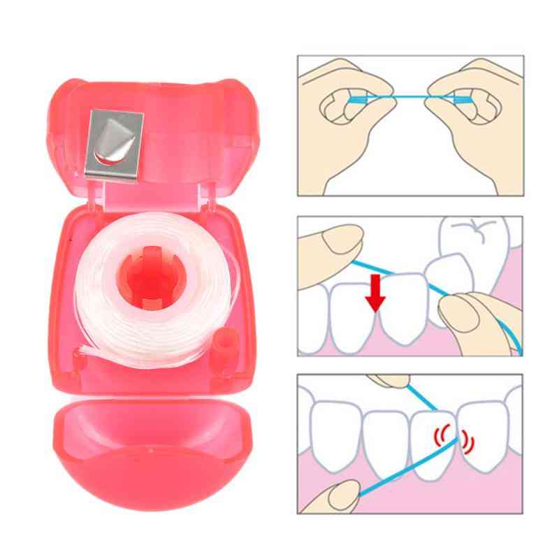 Portable Dental Floss Oral Care Tooth Cleaner With Box