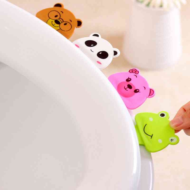 Cute Cartoon Creative Toilet Portable Toilet Cover Is Not Dirty Hands Opened Toilet Lid Toilet Lifting Tool