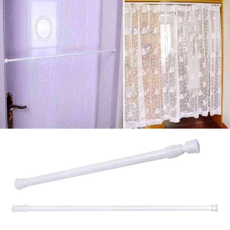 Nastavljive okrogle viseče palice za zavese za tuš / garderobo voile podaljšljive palice gospodinjski teleskopski obešalnik s palico