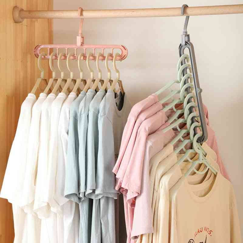Multi Port Support Storage Hangers, Drying Rack For Clothes