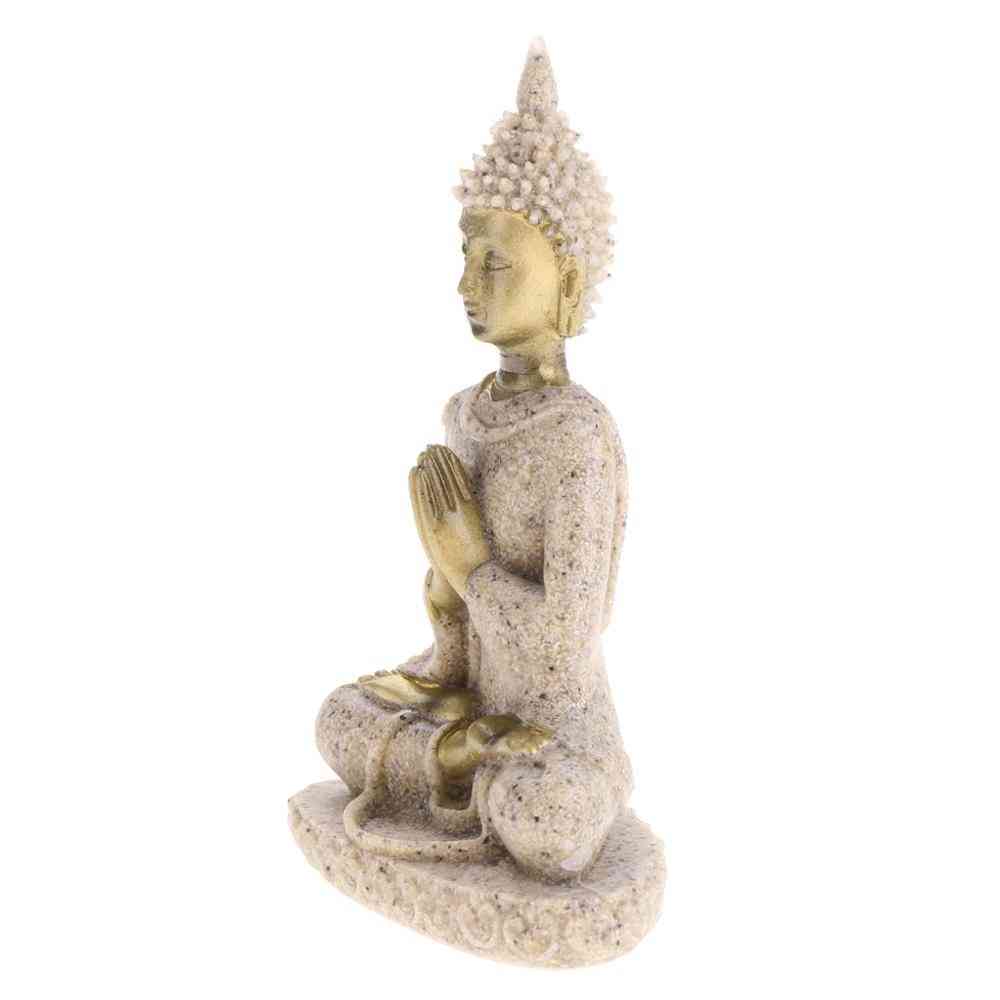 Hue Meditation Buddha Sculpture - Handmade Figurine Meditation Miniatures