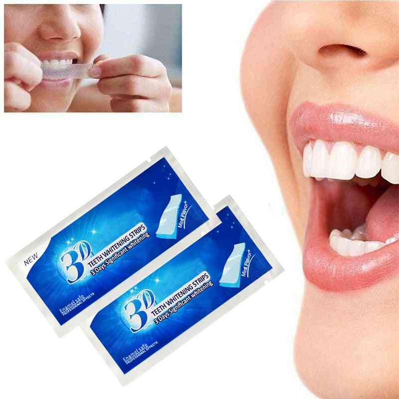 Teeth Whitening Strips-intensive Clean And Stain Removal
