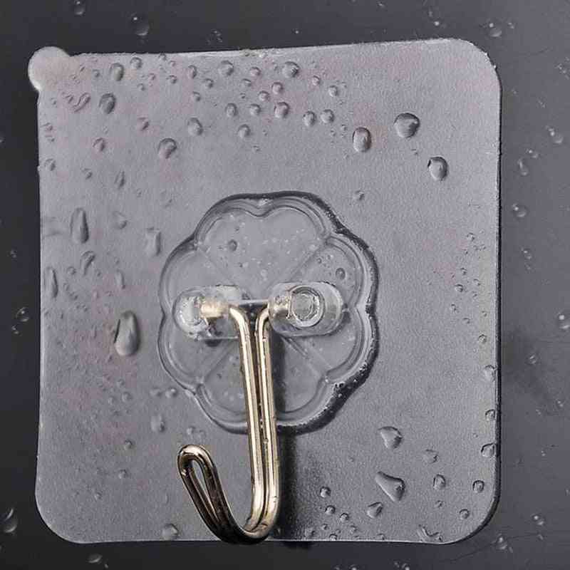 Waterproof, Self-adhesive, Strong And Transparent Wall Hook
