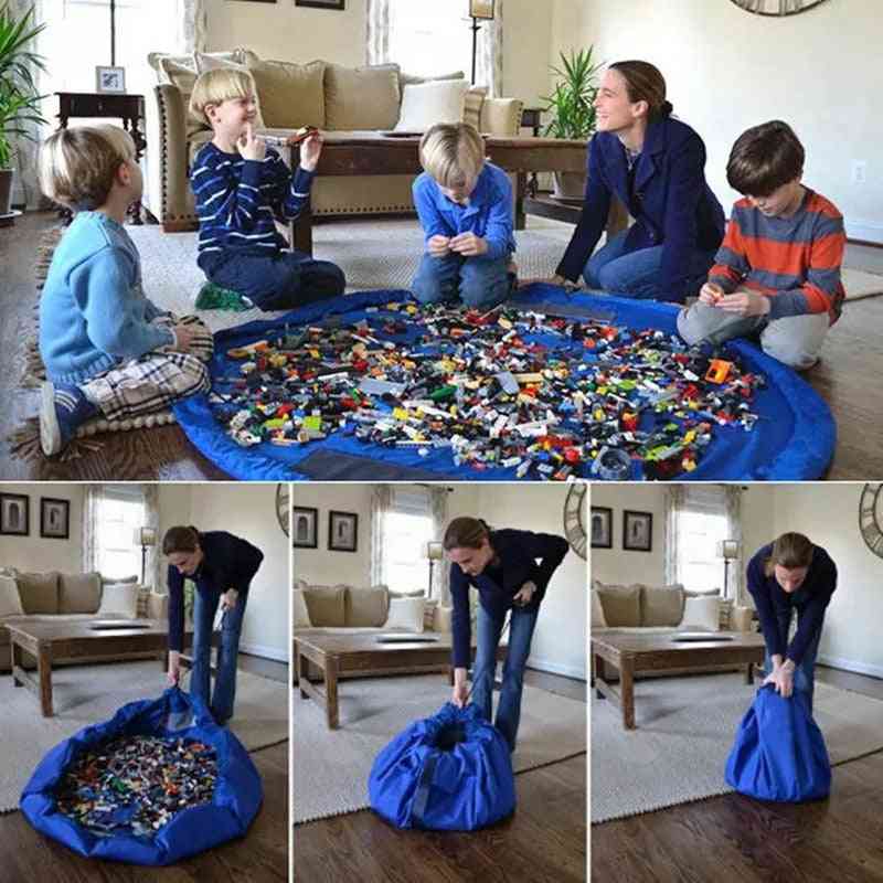 Durable Cleanup Play Mat, Toy Storage Bags, Organizer