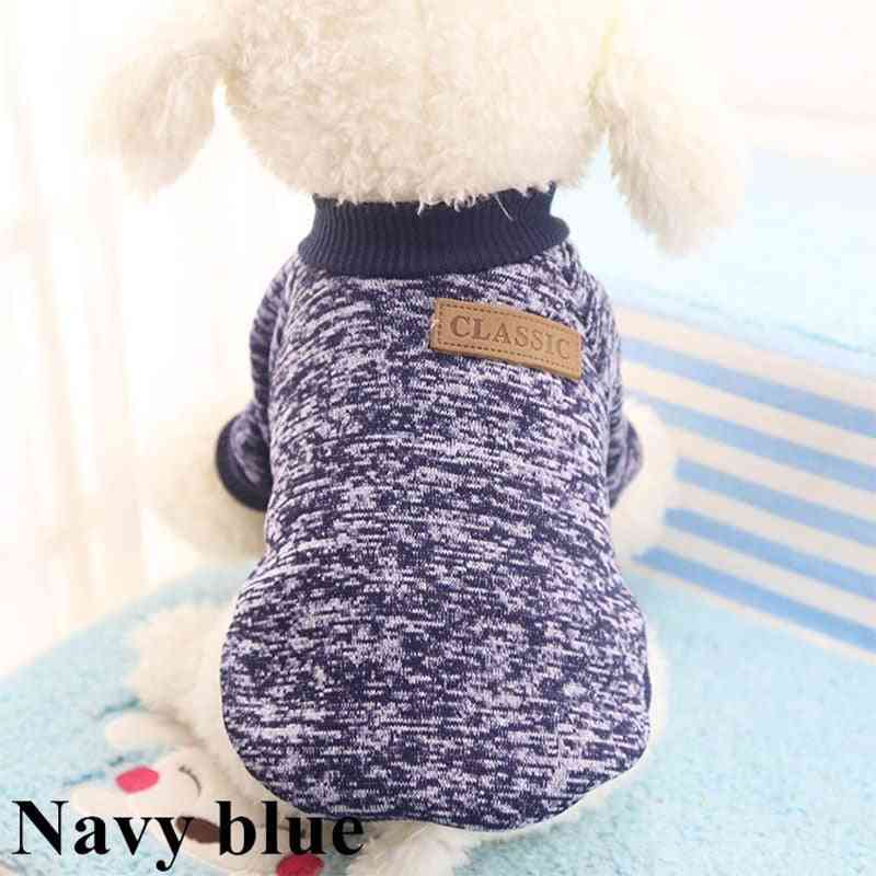 Classic Warm Dog Clothes Puppy Pet Cat Clothes Sweater Jacket Coat Winter Fashion Soft For Small Dogs