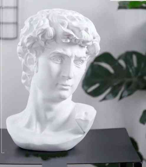 Modern World Famous Statue Retro Art Resin Head Sculpture