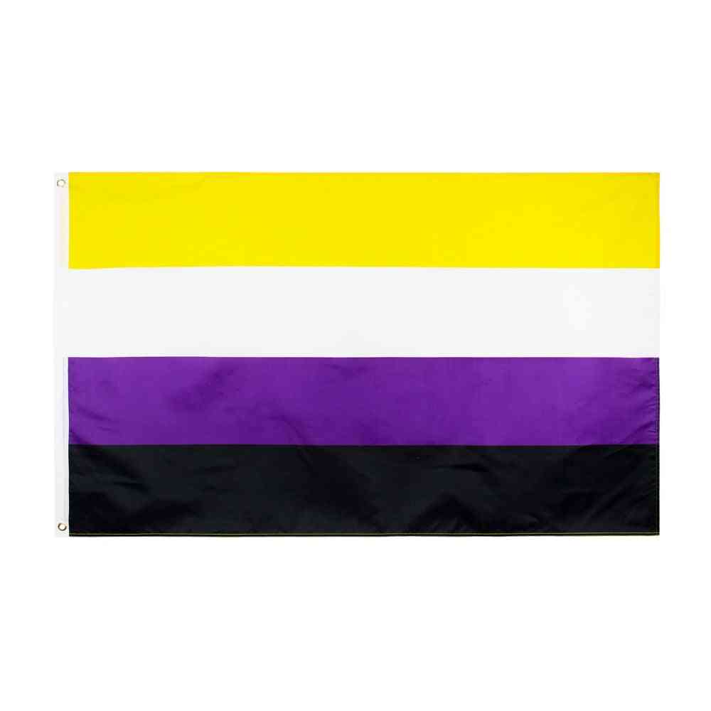 Nb pride genderquer könsidentitet icke binär flagga