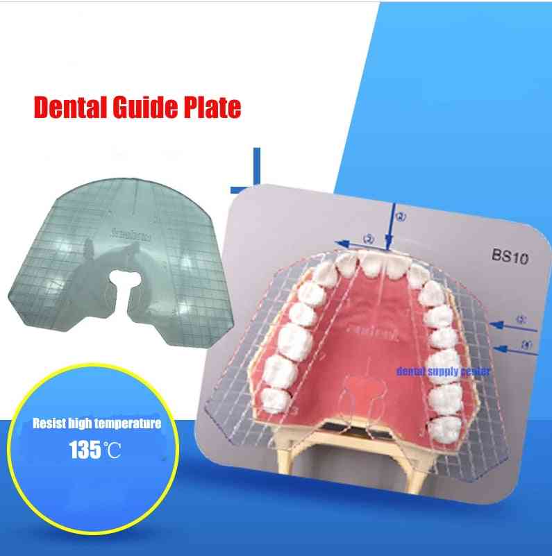 1pcs laboratoire dentaire, arrangement de dents de plaque de guidage dentaire sur le travail de prothèse