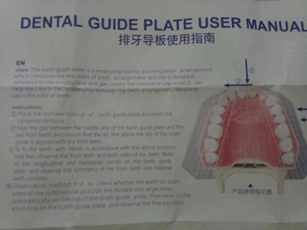 Acrylic Dental Guide Plate For Teeth Arrangement