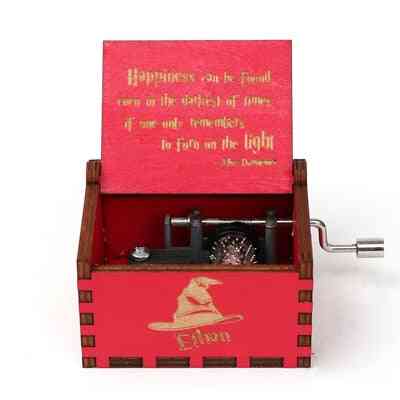 Wooden Hand Cranked Harry Potter Theme, Music Box