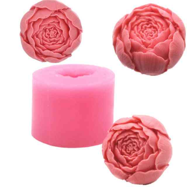 Nowa silikonowa forma na mydło 3D w kształcie róży do dekoracji ciastek galaretki cukierki czekoladowe - forma różana 2
