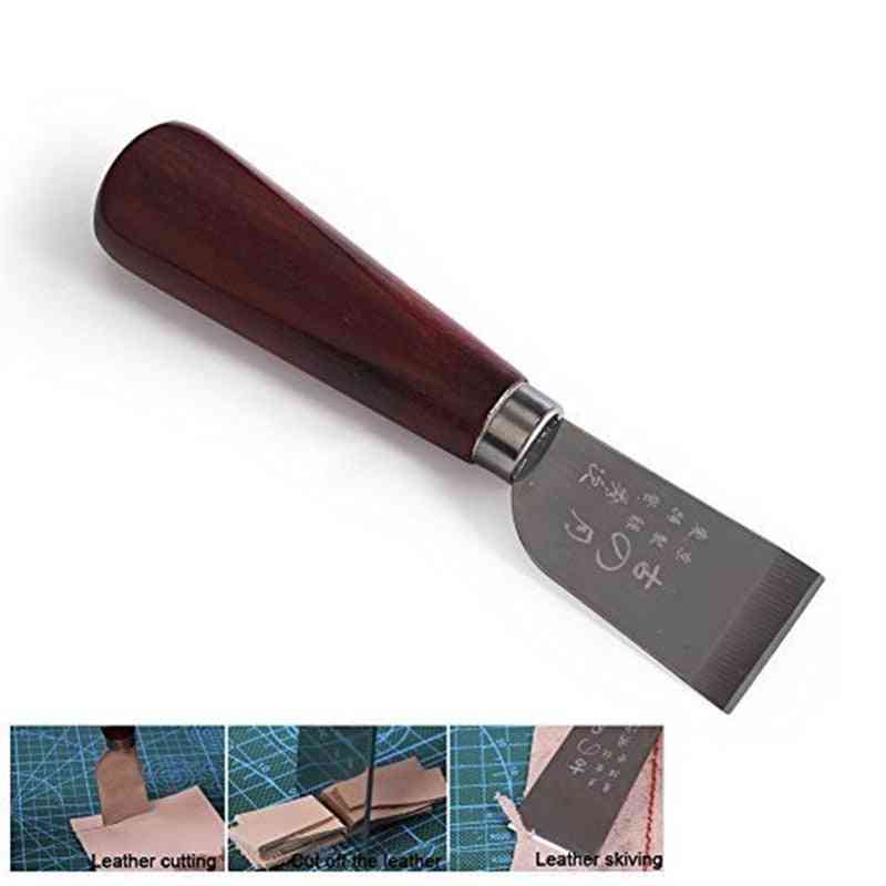 DIY nástroj dřevěný kožený řezací nůž, lopata pro řemeslné práce