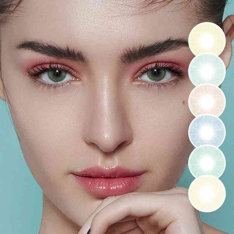 2pcs/pair Natural Colored Contact Lenses For Eyes