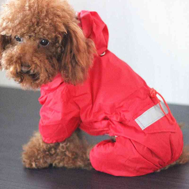 Pet Cat Dog Hooded Reflective Puppy Small Dog Rain Coat