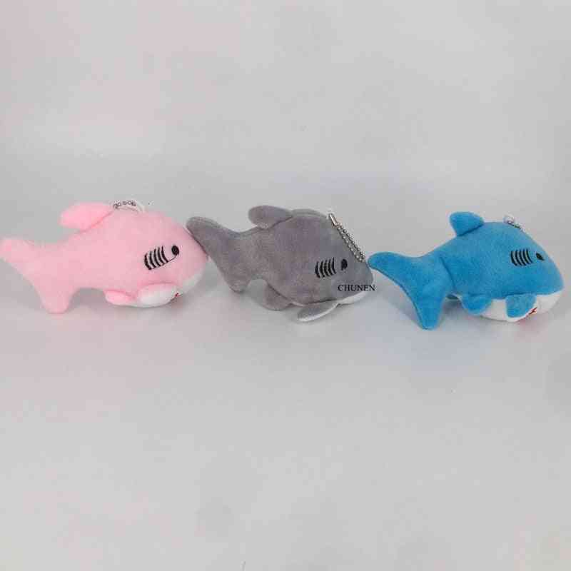 12cm Shark Design Plush Toy-mini Key Chain
