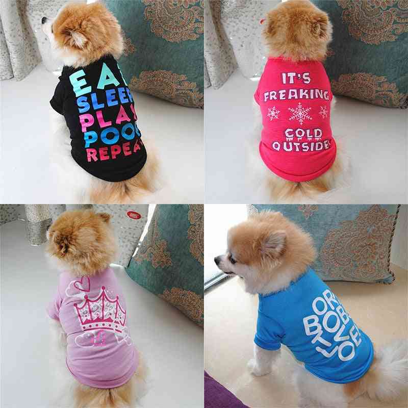 Cute Vest Shirt Costume Cotton For Dogs