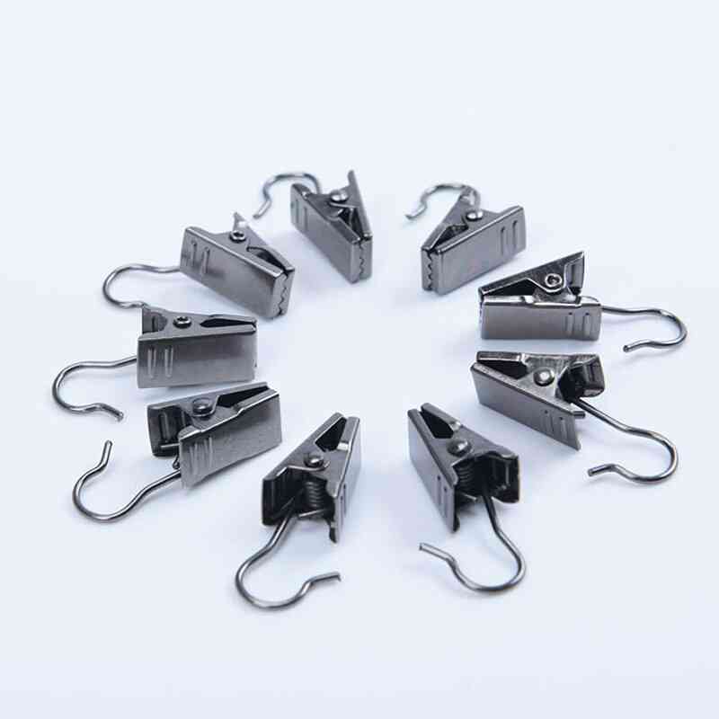 Strong Sturdy Metal Curtain Clips Shower Hooks
