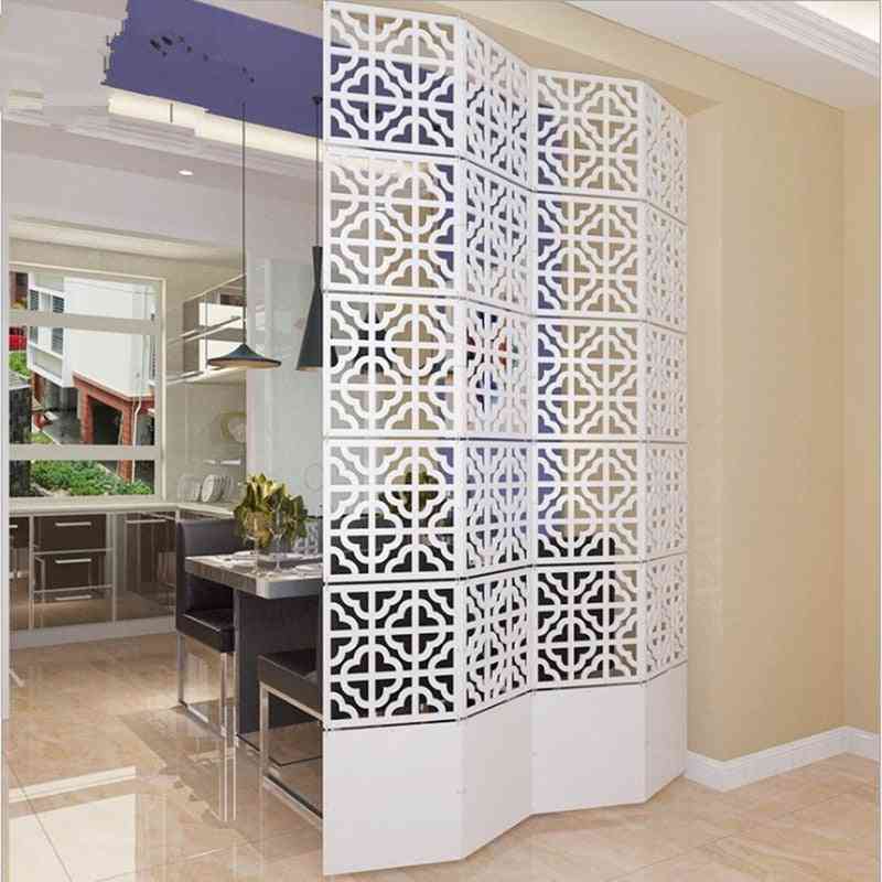 Folding Screen Hanging Decorative Room Divider Partition Shield Blinds 6pcs