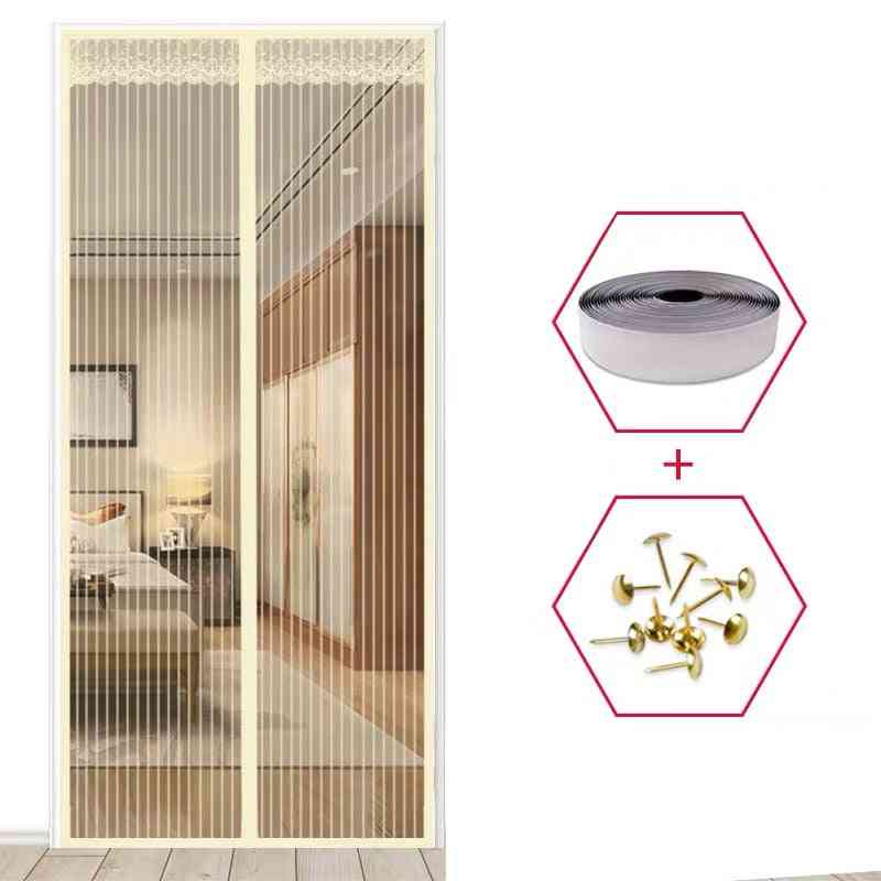 High-quality Magnetic Mesh Summer Anti Mosquito Net On The Door Magic Magnets Screen Door Curtain