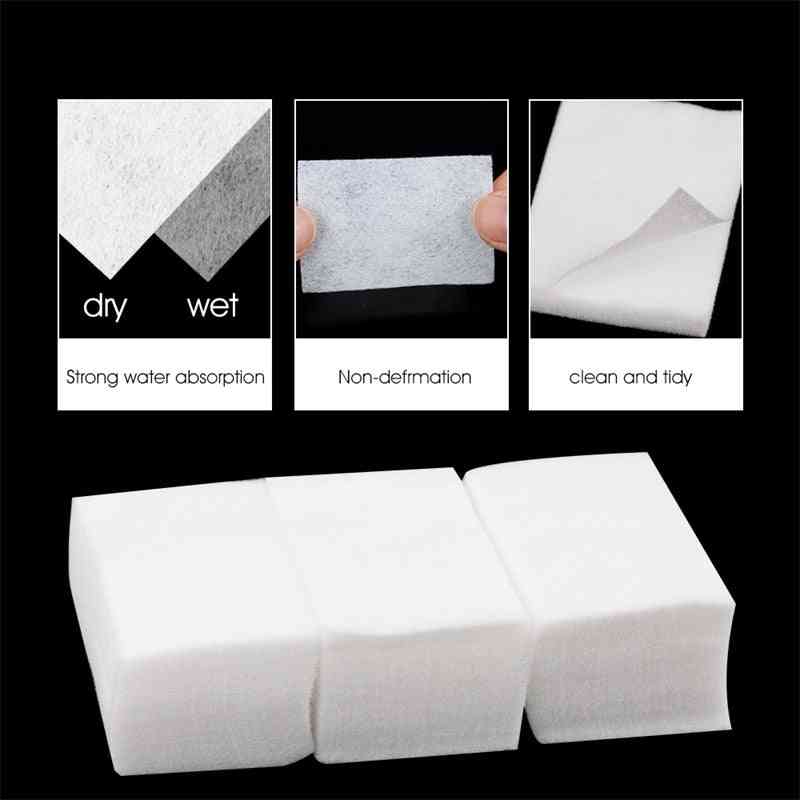 Cotton Nail Art Removal Wipes Lint Paper Pad, Gel Polish Cleaner Manicure 100% Cotton Napkins