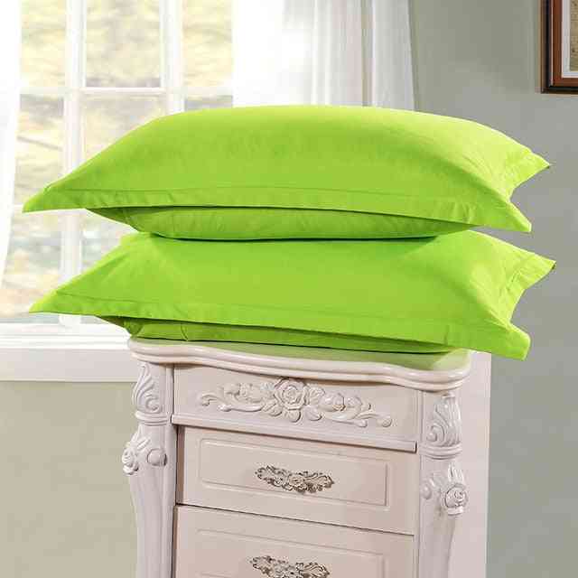 Korte stijl 100% polyester effen kleur kussensloop voor slaapkamer