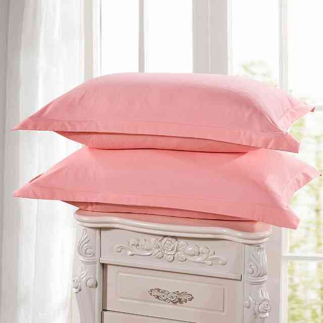 Brief Style 100% Polyester Solid Color Pillow Case For Bedroom