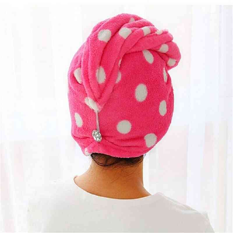 Lady's Magic Quick Dry, Soft Head Wrap Hair Cap, Bath Towel -