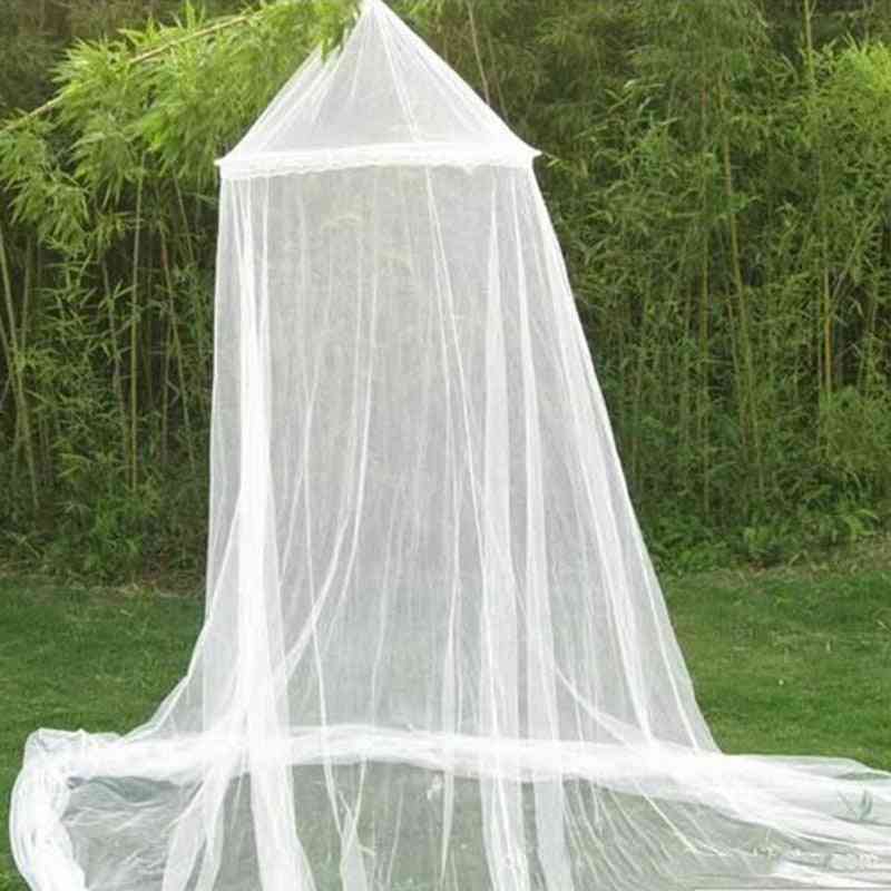 Round Baby Bed Mosquito Net, Dome Hanging Cotton Canopy Curtain For Baby Kids