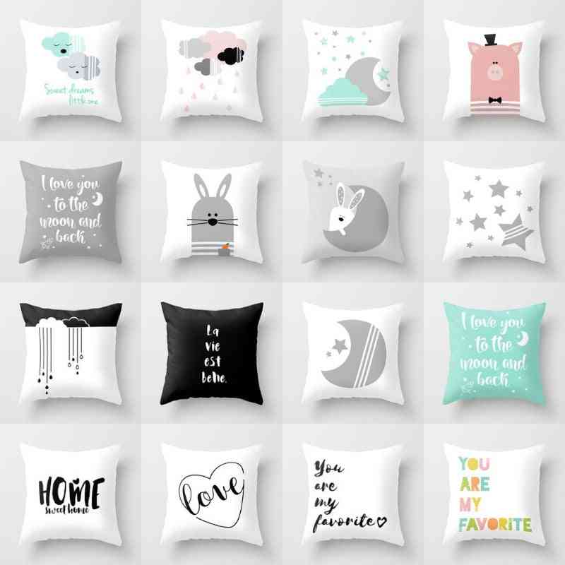 Tegneserie animalsk bomull babypute veske polyester - sofaputer til hjemmet dekor