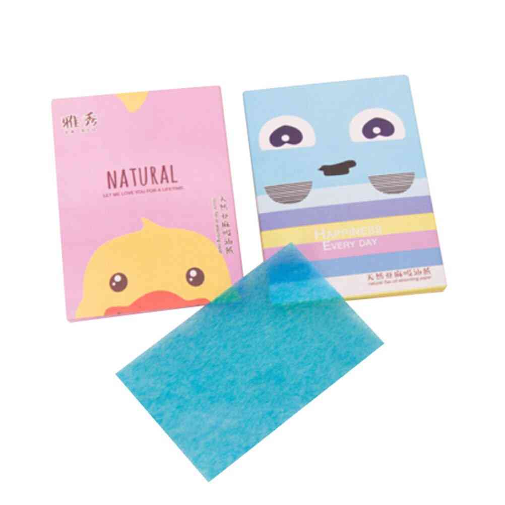 Nuevo 50 hojas / paquete de maquillaje facial, papeles secantes absorbentes de aceite limpio - herramienta de belleza
